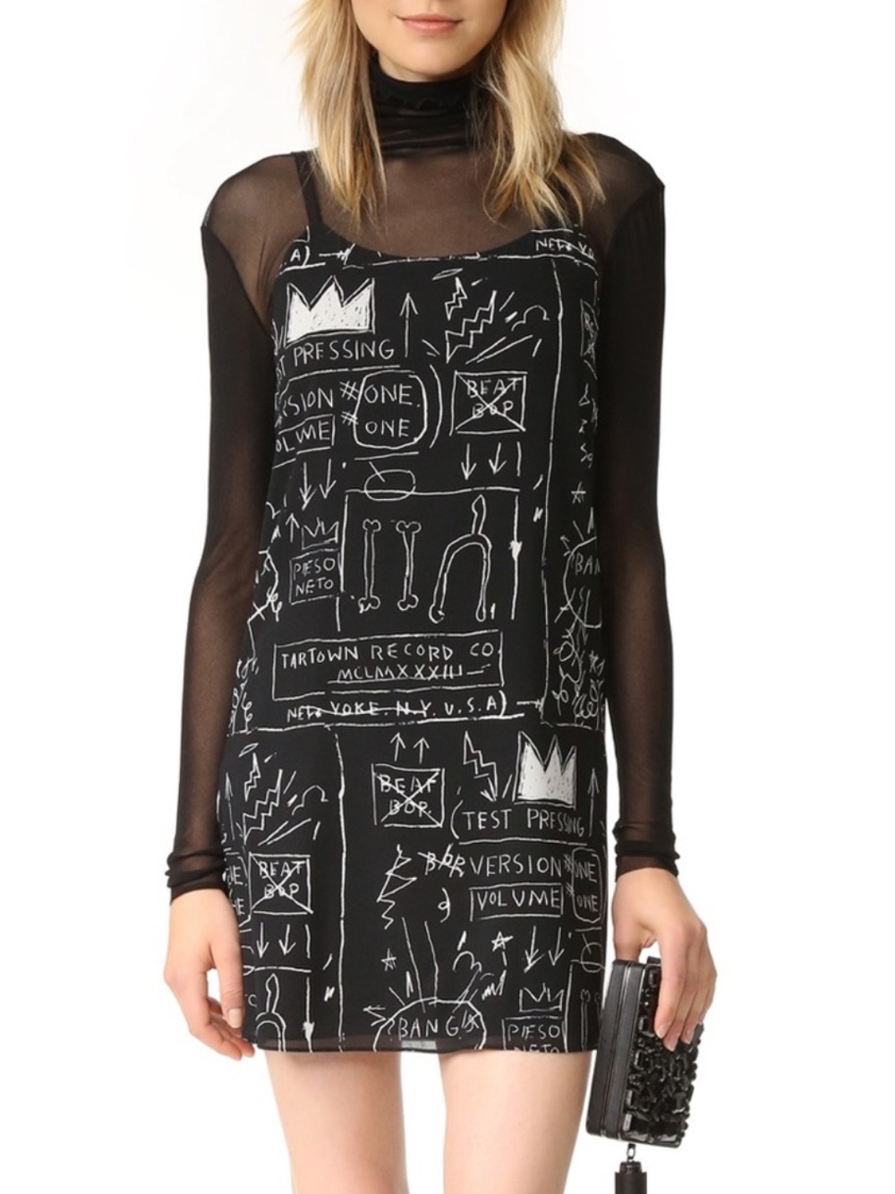Alice + Olivia x Basquiat Emmie Slip Dress Size S